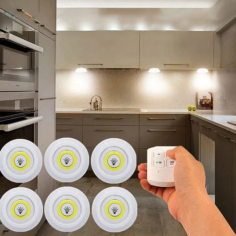 Lampe tactile 3 pièces led haute puissance avec télécommande sans fil