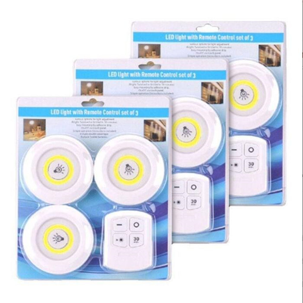 Lampe tactile 3 pièces led haute puissance avec télécommande sans fil
