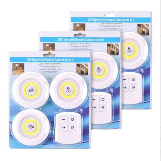 Lampe tactile 3 pièces led haute puissance avec télécommande sans fil