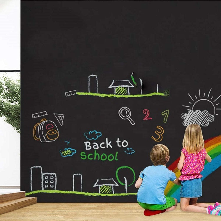 Autocollant Tableau Noir Auto-Adhésif pour Enfants – Surface à Craie Réutilisable