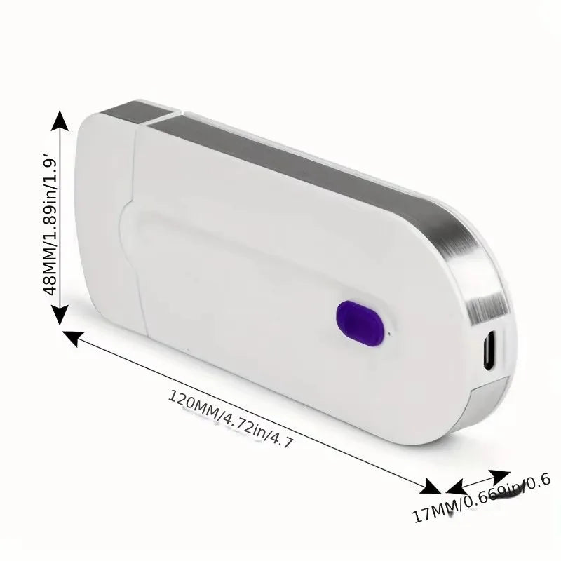 Mini appareil d'épilation électrique 2 en 1 Rasoir corporel féminin/masculin